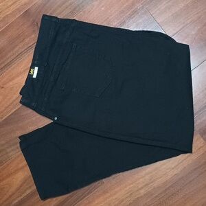 Lee Mid Rise Straight Leg Relaxed Fit Black Onyx 3080584 28W Long